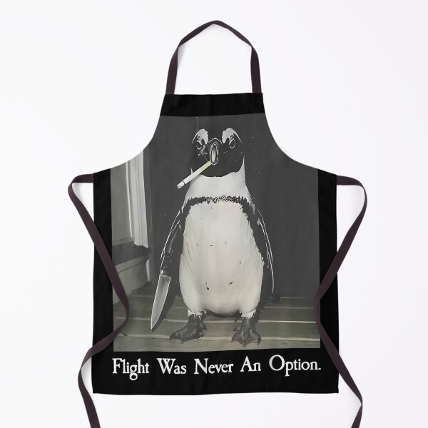 Item preview, Flight was Never an Option Penguin Smoking Funny Bird Meme designed and sold by Regainbara.