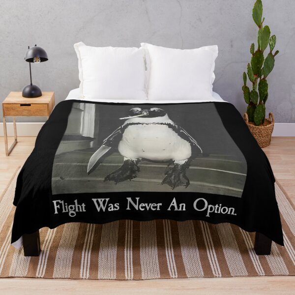 Item preview, Flight was Never an Option Penguin Smoking Funny Bird Meme designed and sold by Regainbara.