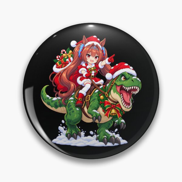 Item preview, Daiwa Scarlet Uma Musume Christmas T Rex Ride designed and sold by SolenneAzur.