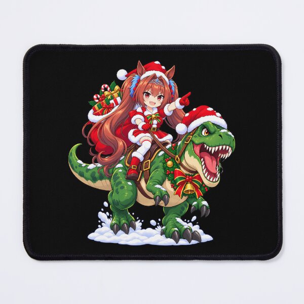 Item preview, Daiwa Scarlet Uma Musume Christmas T Rex Ride designed and sold by SolenneAzur.