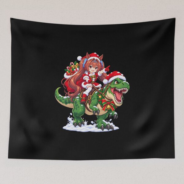 Item preview, Daiwa Scarlet Uma Musume Christmas T Rex Ride designed and sold by SolenneAzur.