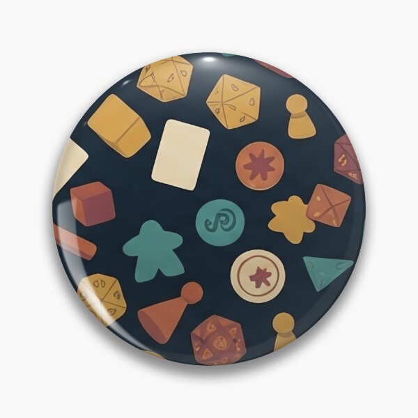 Item preview, Retro Tabletop Gaming Pieces Pattern designed and sold by SassyArtistry.