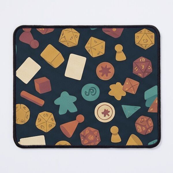 Item preview, Retro Tabletop Gaming Pieces Pattern designed and sold by SassyArtistry.