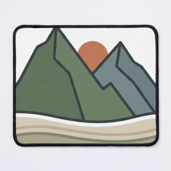 Item preview, Minimal Mountain Sunrise – Simple Nature Graphic designed and sold by meghnad.