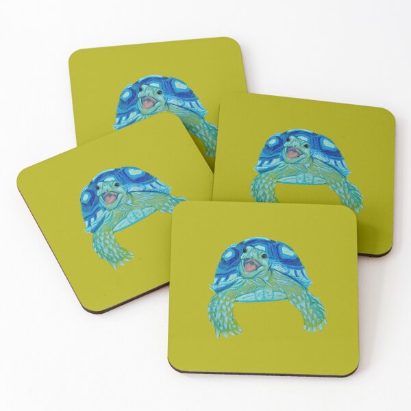 Item preview, Blue Turtle - colored pencil art by Jen designed and sold by Pharaby Fable's Pup Artist Studio.