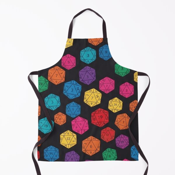 Item preview, Rainbow D20 Dice Seamless Pattern designed and sold by SassyArtistry.