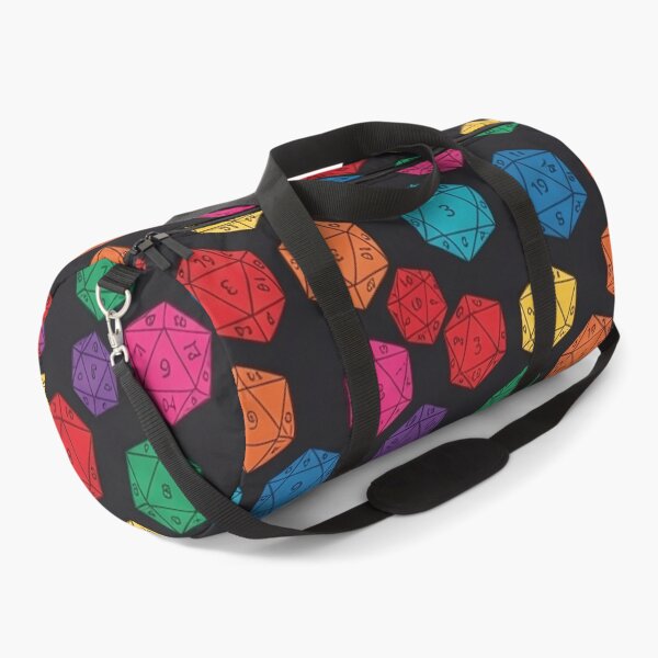 Item preview, Rainbow D20 Dice Seamless Pattern designed and sold by SassyArtistry.