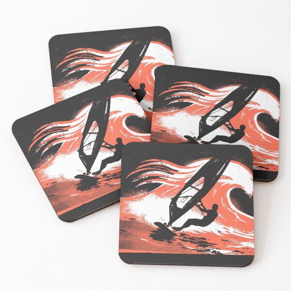 Item preview, Windsurfing Wave Coral Ocean Watersports Graphic designed and sold by KiwiRider.
