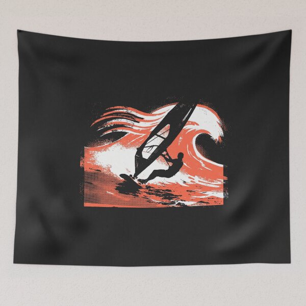 Item preview, Windsurfing Wave Coral Ocean Watersports Graphic designed and sold by KiwiRider.