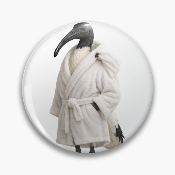 Item preview, Australian White Ibis Fluffy Bathrobe designed and sold by Sillytoe.