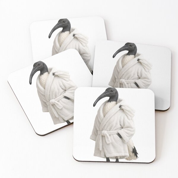 Item preview, Australian White Ibis Fluffy Bathrobe designed and sold by Sillytoe.