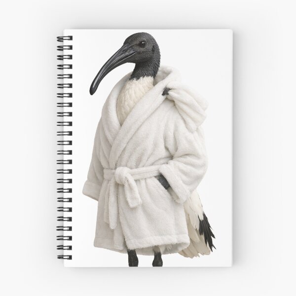 Item preview, Australian White Ibis Fluffy Bathrobe designed and sold by Sillytoe.
