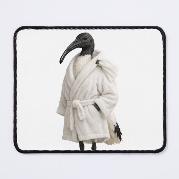 Item preview, Australian White Ibis Fluffy Bathrobe designed and sold by Sillytoe.