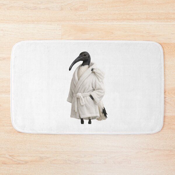 Item preview, Australian White Ibis Fluffy Bathrobe designed and sold by Sillytoe.