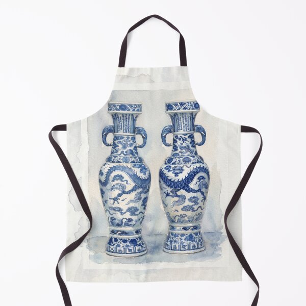 Item preview, Chinoiserie Blue Twin Vases designed and sold by Fani*.