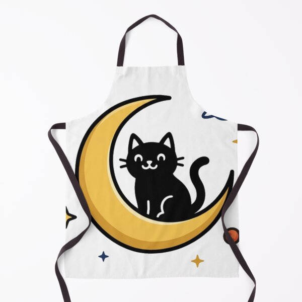 Item preview, Cosmic Cat – Minimal Moon & Stars Graphic designed and sold by meghnad.