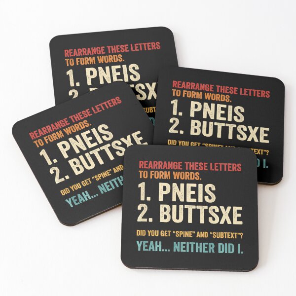 Item preview, Rearrange These Letters Funny Adult Humor Word Puzzle designed and sold by Mind-Drift.