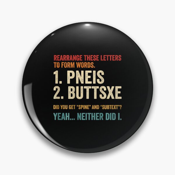 Item preview, Rearrange These Letters Funny Adult Humor Word Puzzle designed and sold by Mind-Drift.