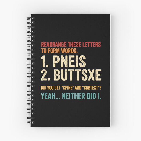 Item preview, Rearrange These Letters Funny Adult Humor Word Puzzle designed and sold by Mind-Drift.