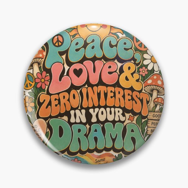 Item preview, Peace, Love, no drama  designed and sold by GyspySoulStudio.