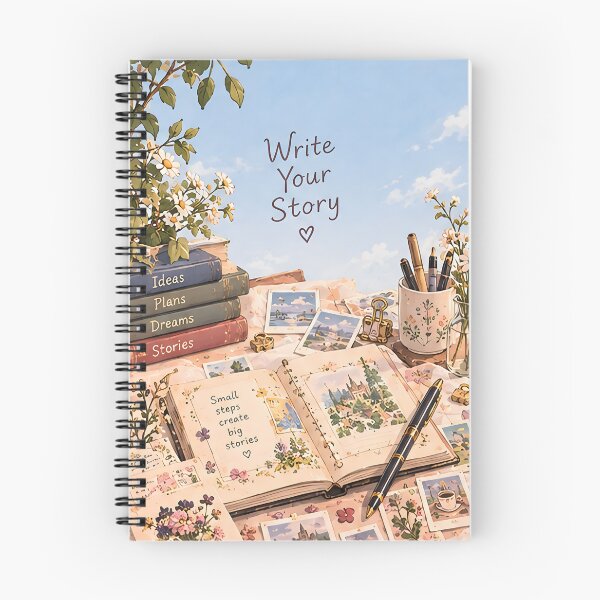 Item preview, Write Your Story – Journal & Pen Design designed and sold by KWW SHOP.