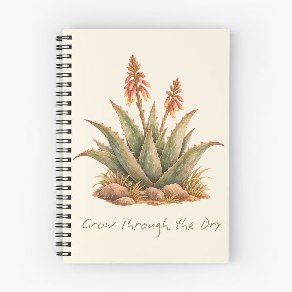 Item preview, Grow Through the Dry Aloe Watercolor designed and sold by mycute-stickers.
