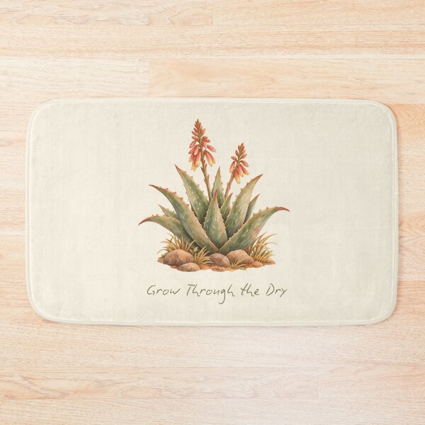 Item preview, Grow Through the Dry Aloe Watercolor designed and sold by mycute-stickers.