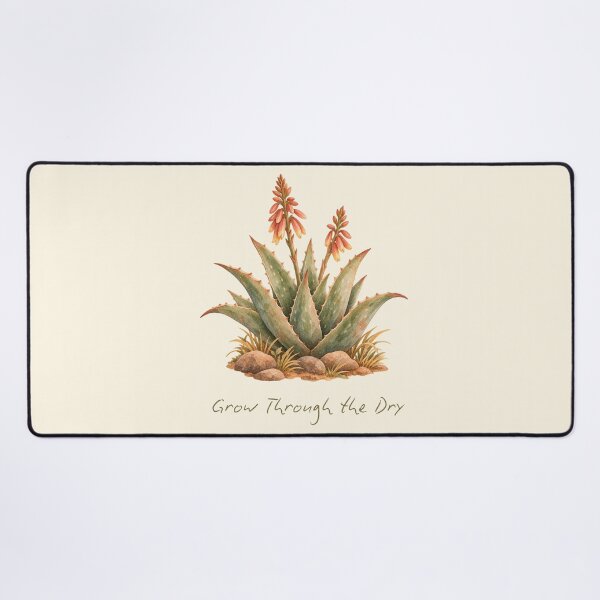 Item preview, Grow Through the Dry Aloe Watercolor designed and sold by mycute-stickers.