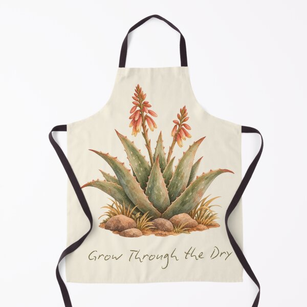 Item preview, Grow Through the Dry Aloe Watercolor designed and sold by mycute-stickers.