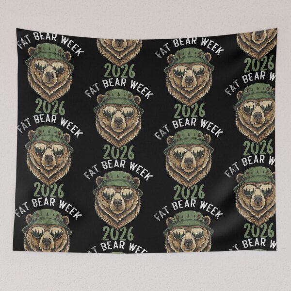Item preview, Fat Bear Week 2026 Retro Bear Sunglasses Wilderness designed and sold by Mind-Drift.