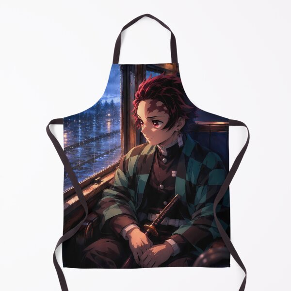 Item preview, Tanjiro Kamado Demon Slayer Rainy Night Train Journey designed and sold by SolenneAzur.