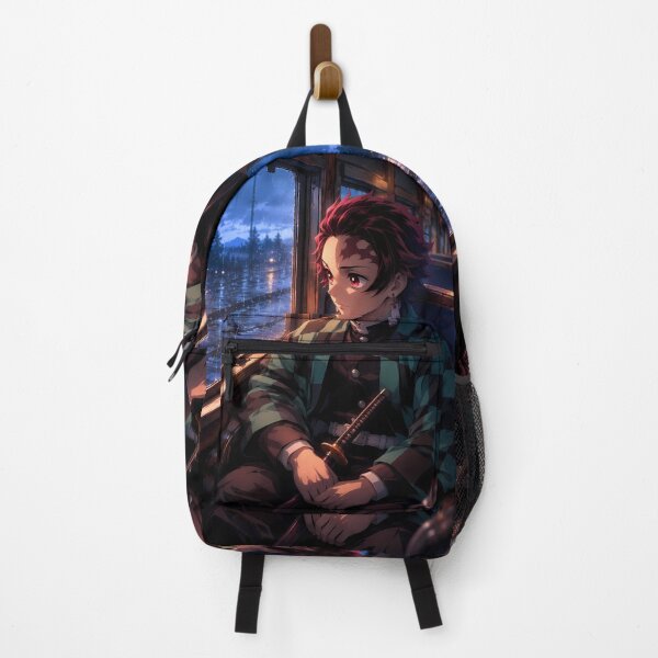 Item preview, Tanjiro Kamado Demon Slayer Rainy Night Train Journey designed and sold by SolenneAzur.