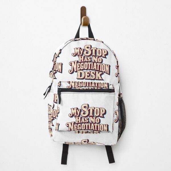 Item preview, My Stop Has No Negotiation Desk Trading Quote designed and sold by Bikivuno.
