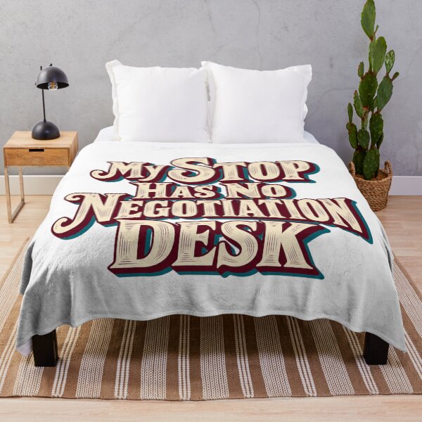 Item preview, My Stop Has No Negotiation Desk Trading Quote designed and sold by Bikivuno.