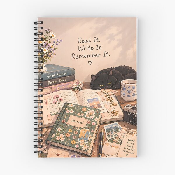 Item preview, Read It. Write It. Remember It. – Book & Journal Design designed and sold by KWW SHOP.