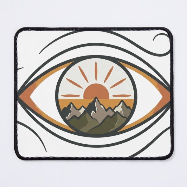 Item preview, Mountain Vision – Surreal Minimalist Eye designed and sold by meghnad.