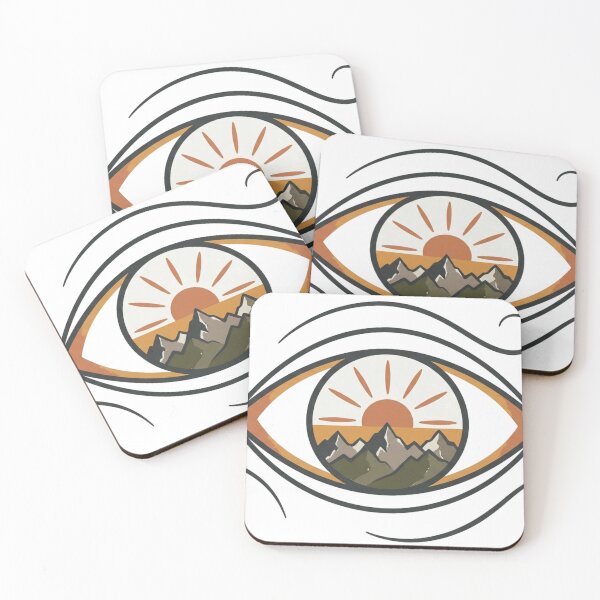Item preview, Mountain Vision – Surreal Minimalist Eye designed and sold by meghnad.