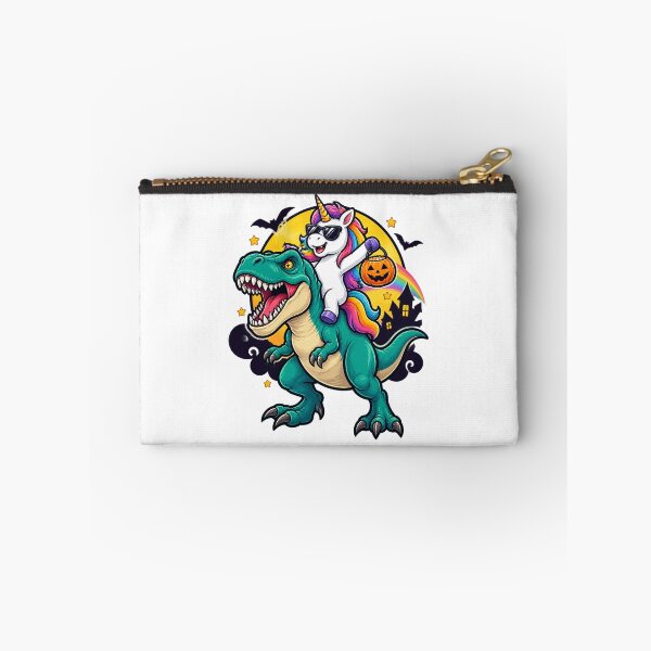 Item preview, Funny Unicorn Riding T Rex Dinosaur Design with Rainbow Party for Kids Boys and Girls designed and sold by PirateCanvas.