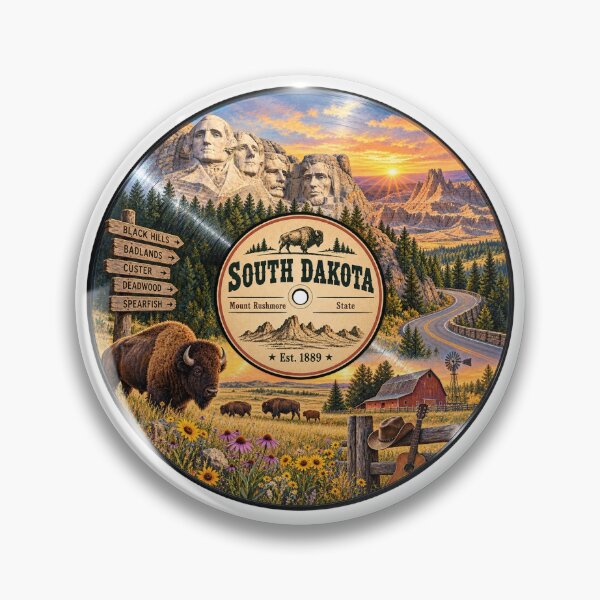 Item preview, South Dakota Vinyl Record designed and sold by Whimspired By Paxx.