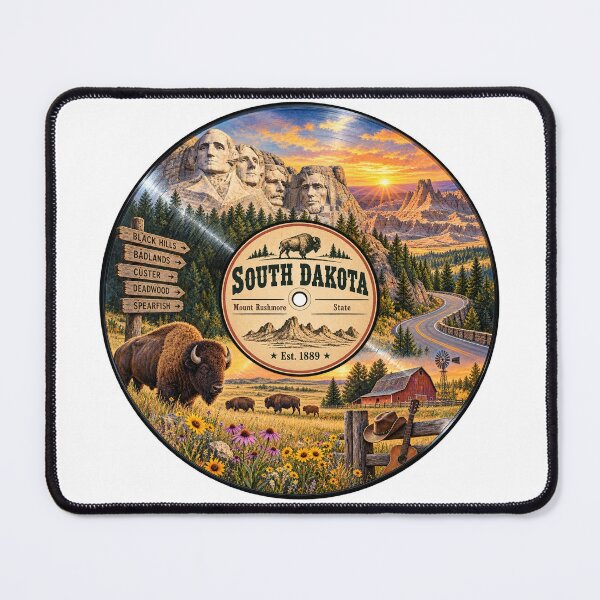 Item preview, South Dakota Vinyl Record designed and sold by Whimspired By Paxx.