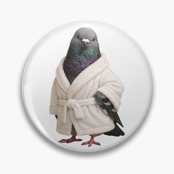 Item preview, City Pigeon Fluffy Bathrobe designed and sold by Sillytoe.