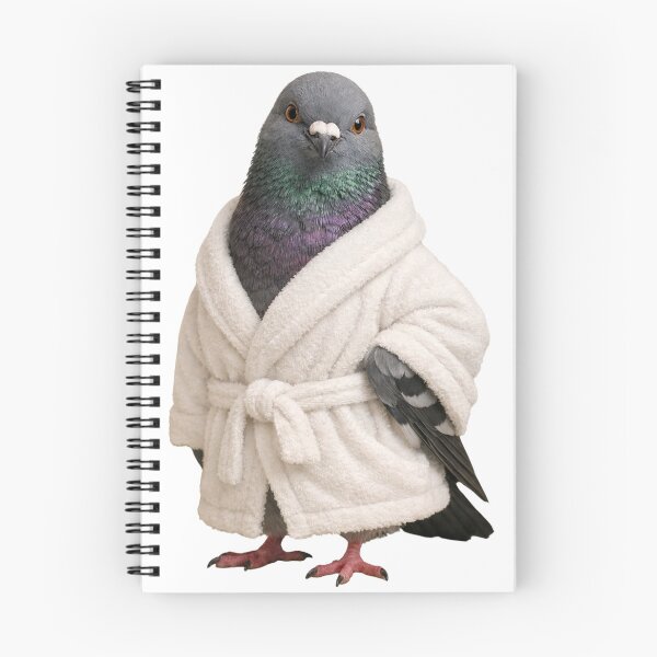 Item preview, City Pigeon Fluffy Bathrobe designed and sold by Sillytoe.