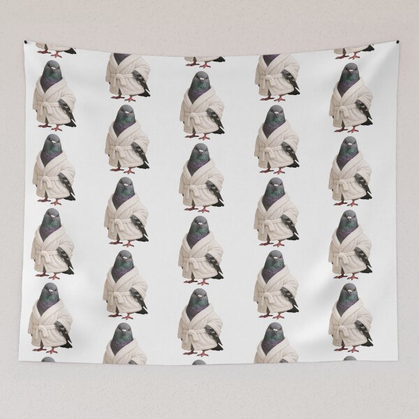Item preview, City Pigeon Fluffy Bathrobe designed and sold by Sillytoe.