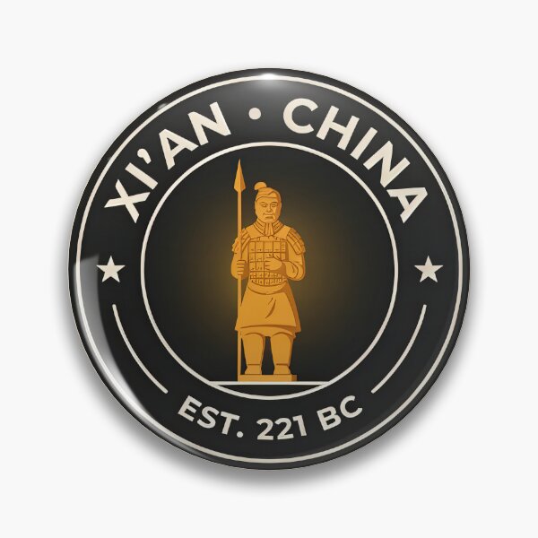 Item preview, Xi'an Terracotta Warrior Crest — China Circular Badge Logo designed and sold by Shutter-Dragon.