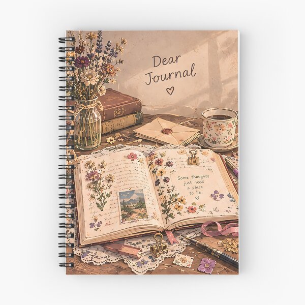 Item preview, Dear Journal – Vintage Stationery Design designed and sold by KWW SHOP.