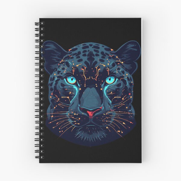 Item preview, Cybernetic Black Panther Neon Blue and Gold designed and sold by Cyber Gold Studio.
