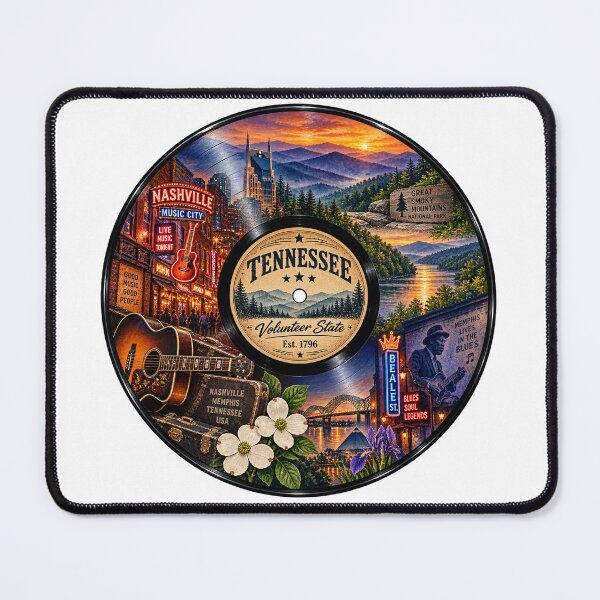Item preview, Tennessee Vinyl Record designed and sold by Whimspired By Paxx.