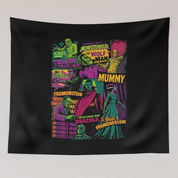 Item preview, Classic Monster Collage Retro Horror designed and sold by Dekeyser36.