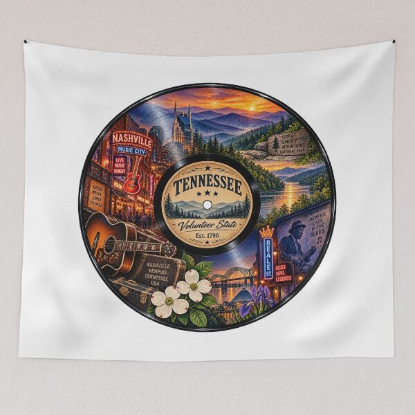 Item preview, Tennessee Vinyl Record designed and sold by Whimspired By Paxx.
