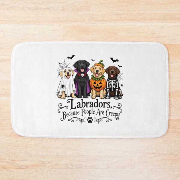 Item preview, Labradors Because People Are Creepy Halloween Dogs designed and sold by Mind-Drift.